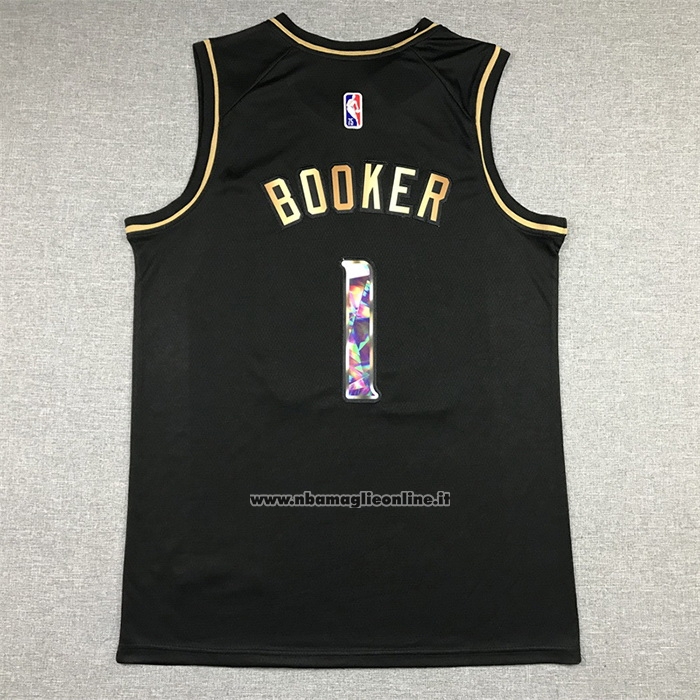 Maglia Golden Edition Phoenix Suns Devin Booker #1 2021-22 Nero